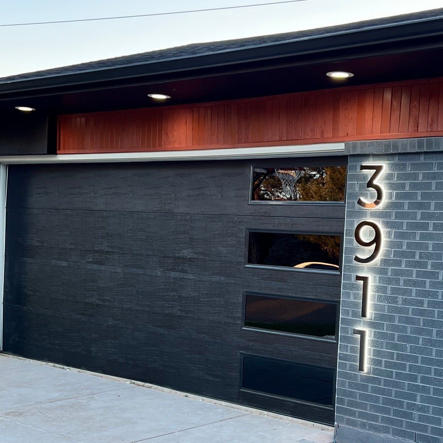 Installing Two Sets Of House Numbers - Lighted Address Numbers