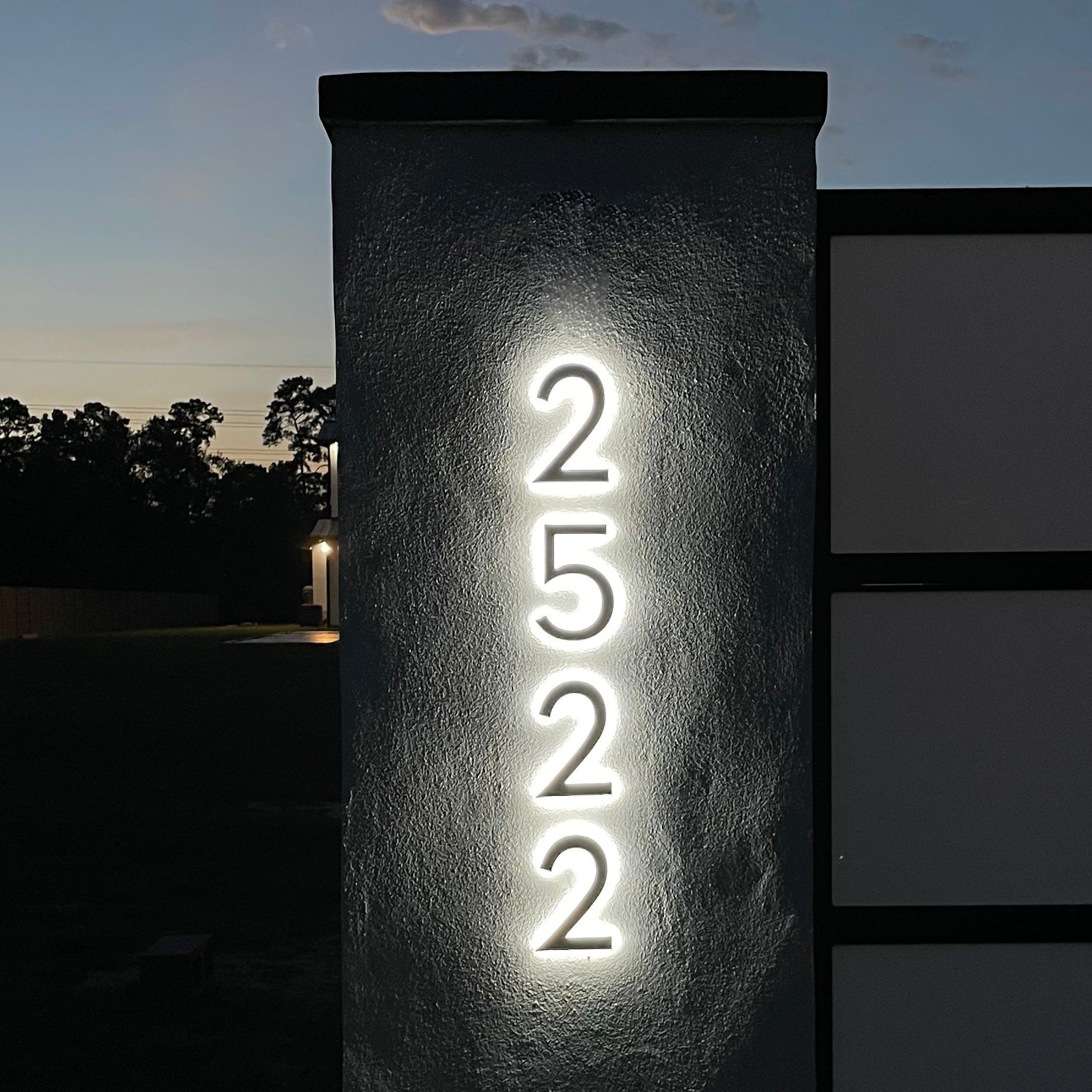 Letters And Numbers Combination In Address Signs - Lighted Address Numbers