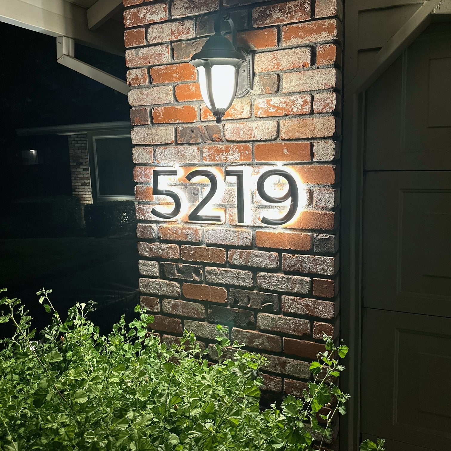 LED Modern Backlit House Address Numbers