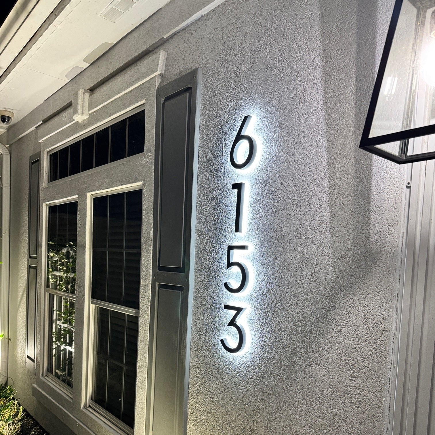 LED Modern Backlit House Address Numbers