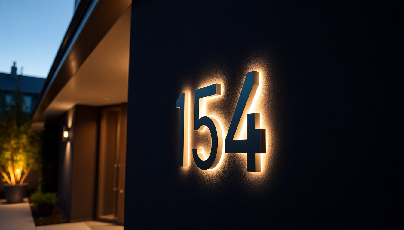 Elevate Your Home's Curb Appeal with Stylish Lighted Address Numbers - Lighted Address Numbers