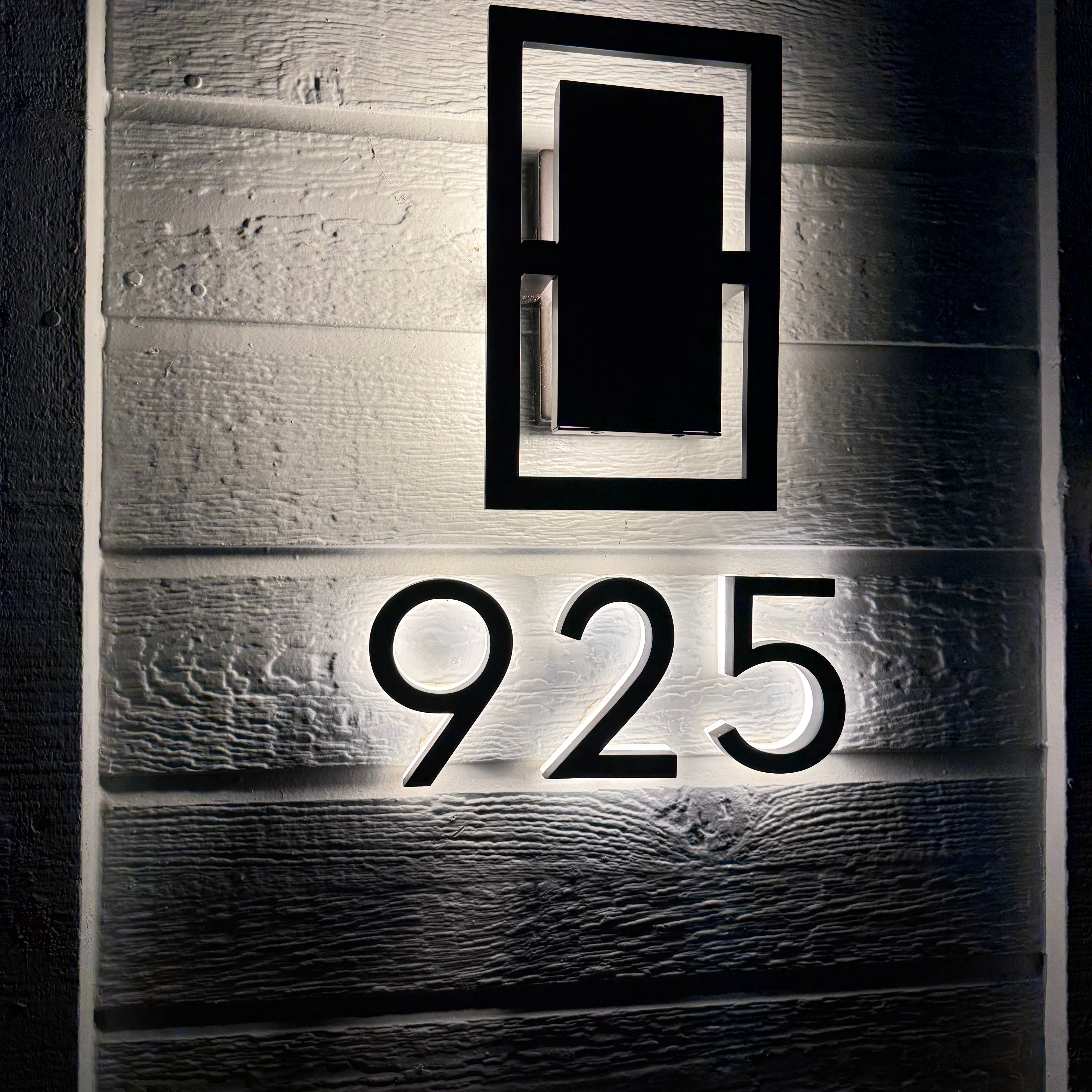 Lighted Address Numbers | Modern LED Backlit House Numbers
