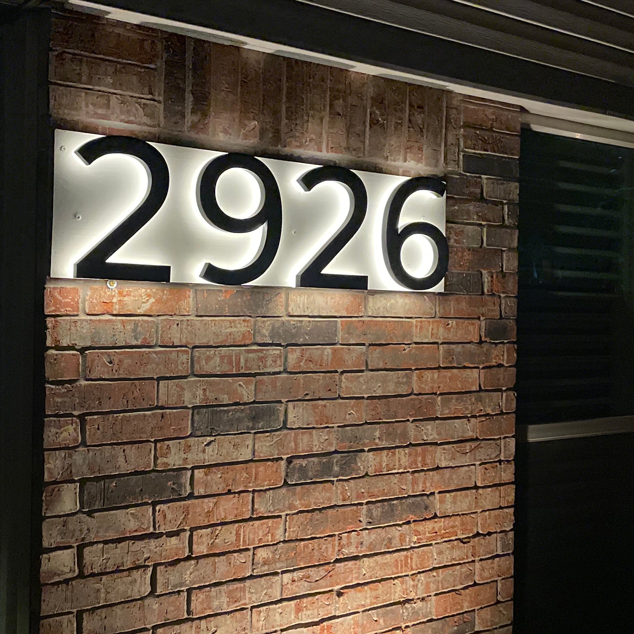 Lighted Address Numbers | Modern LED Backlit House Numbers