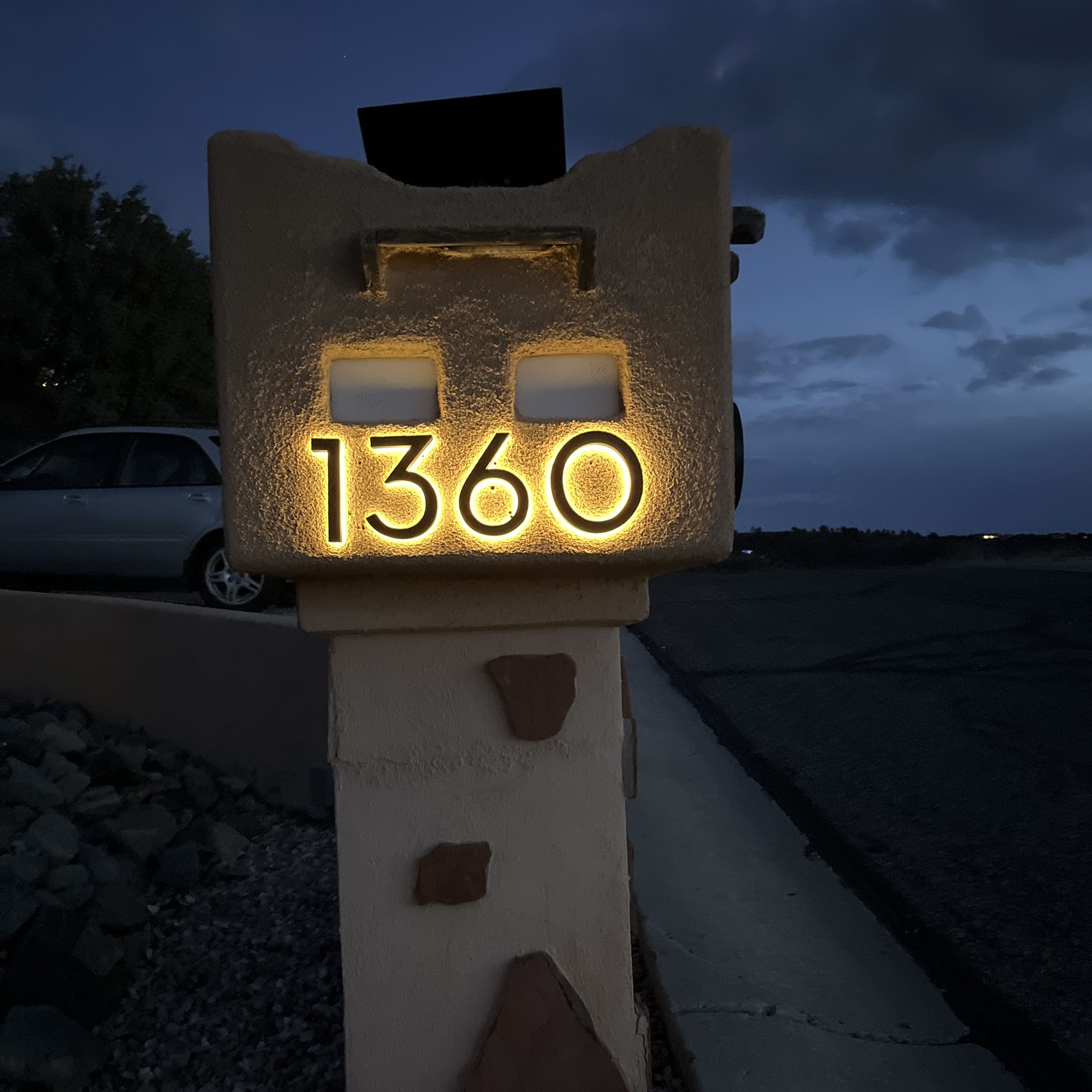 Lighted Address Numbers | Modern LED Backlit House Numbers
