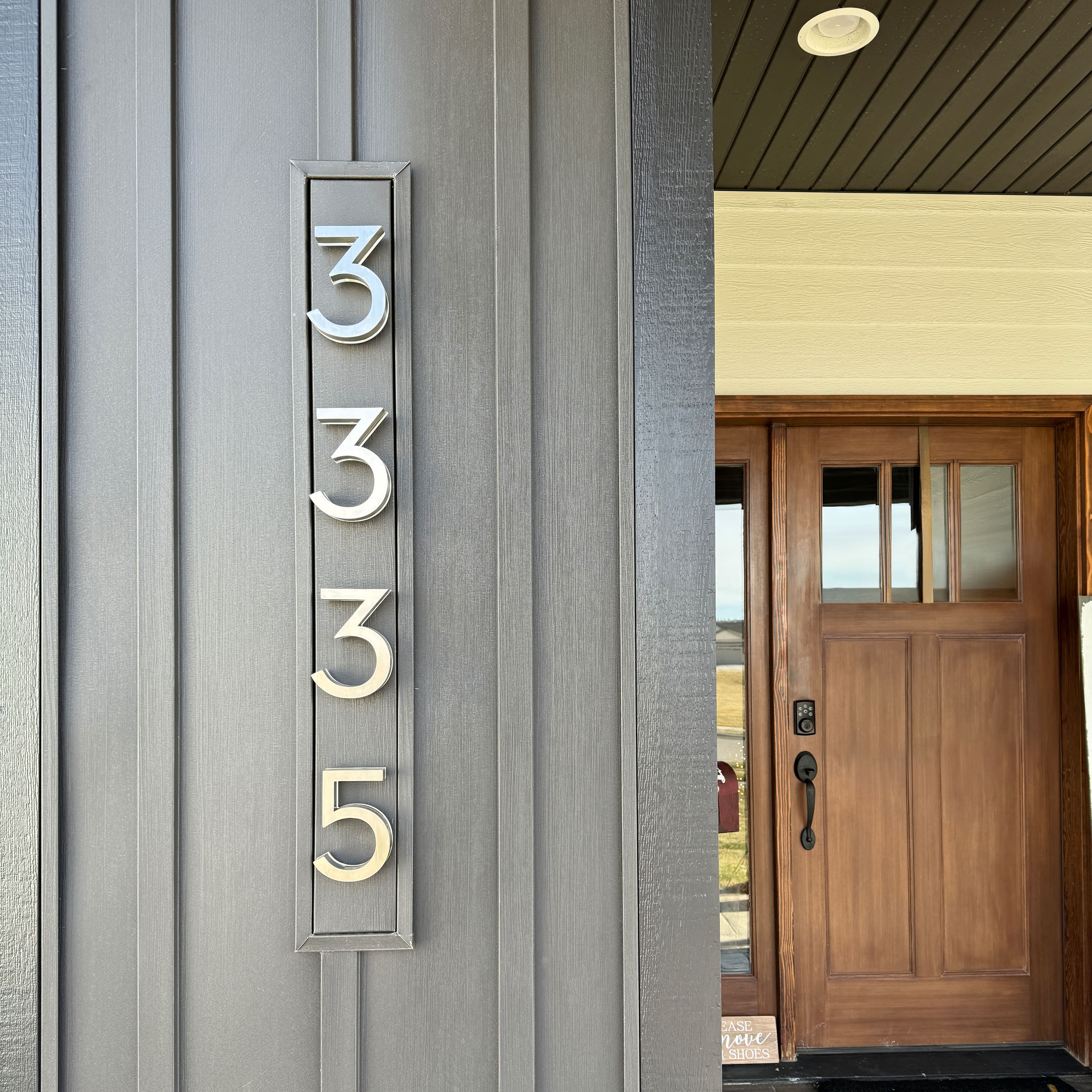 led backlit modern lighted house address numbers illuminated sign