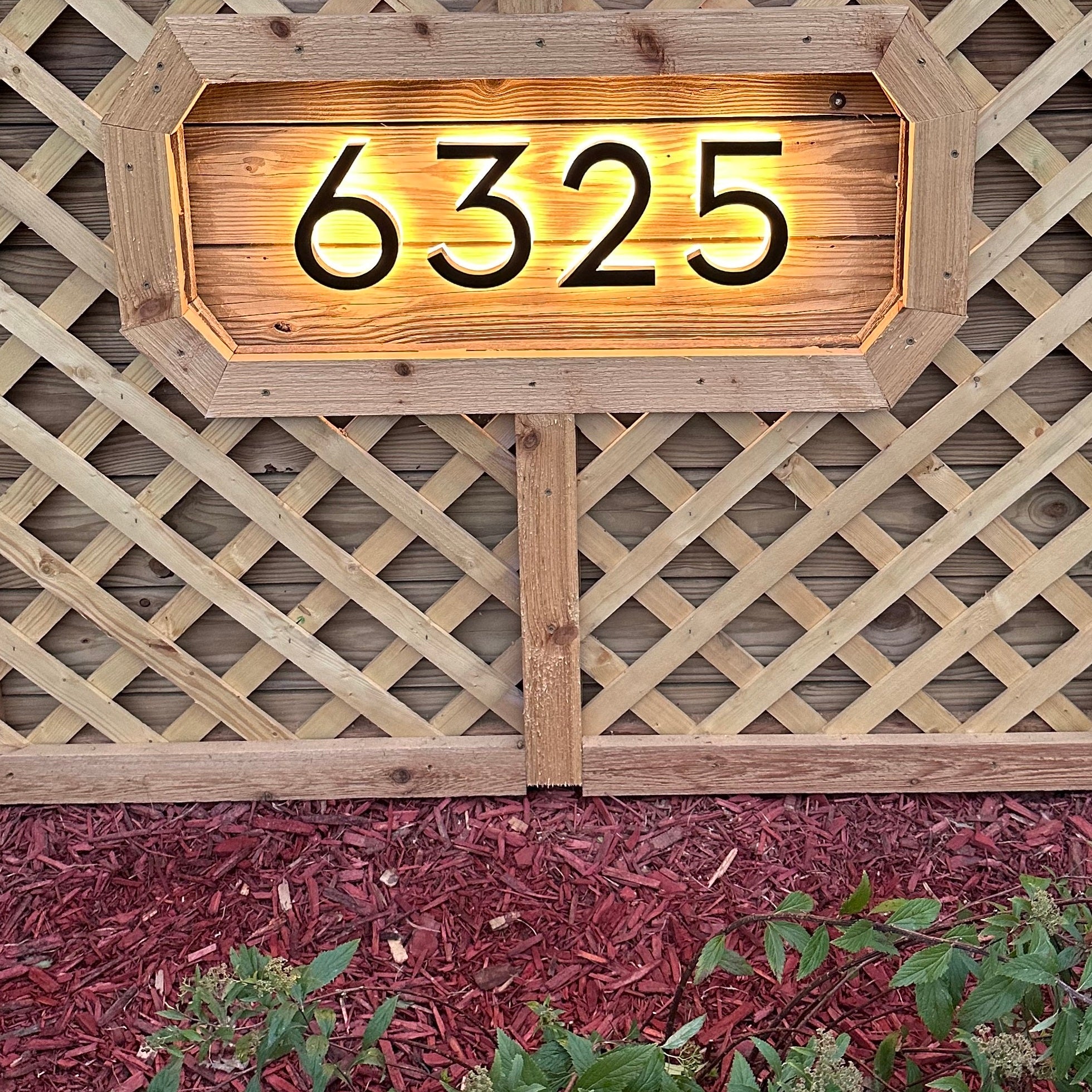 LED Modern Backlit House Address Numbers